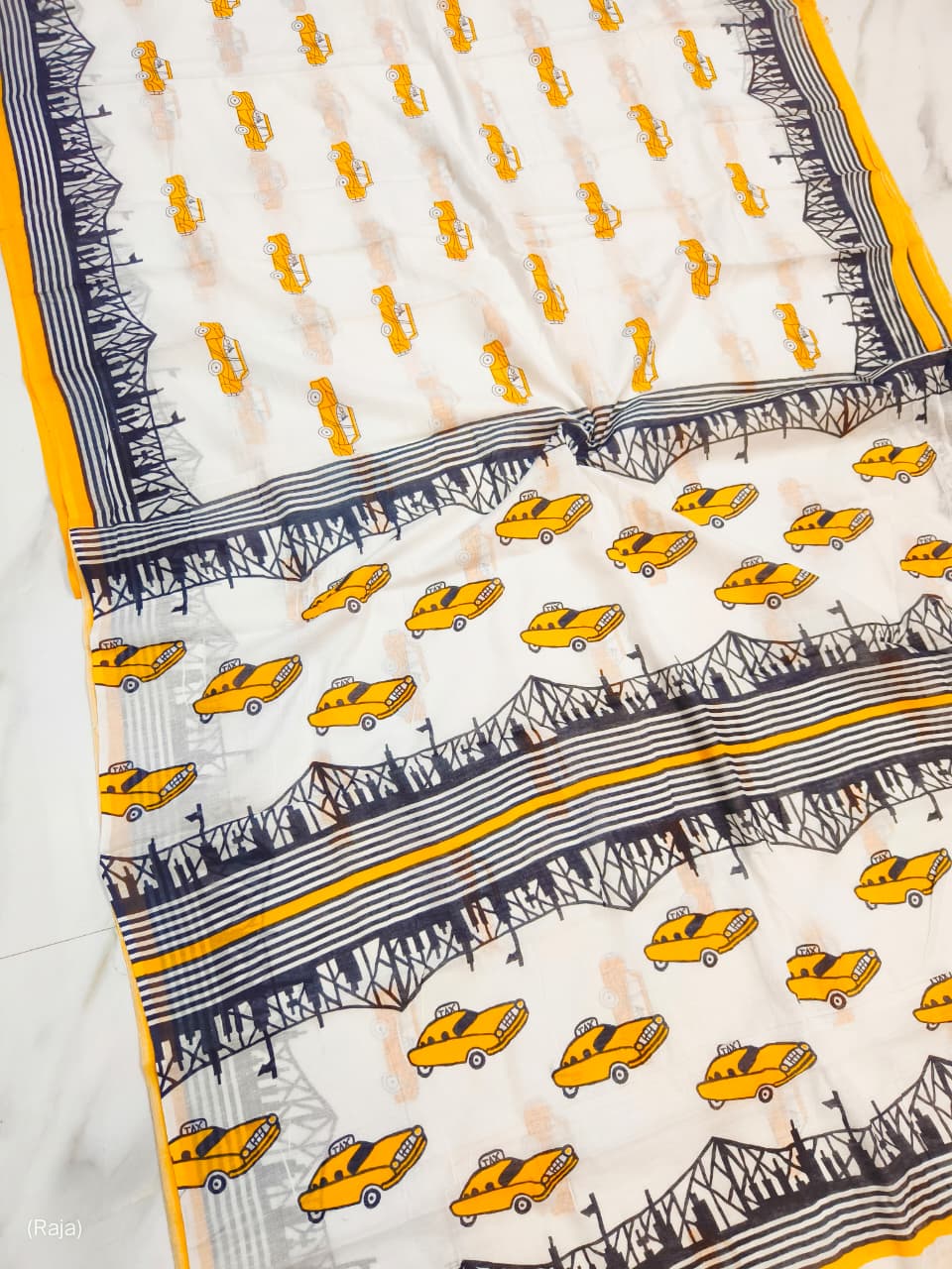 Pure Cotton Hand Block Print Saree