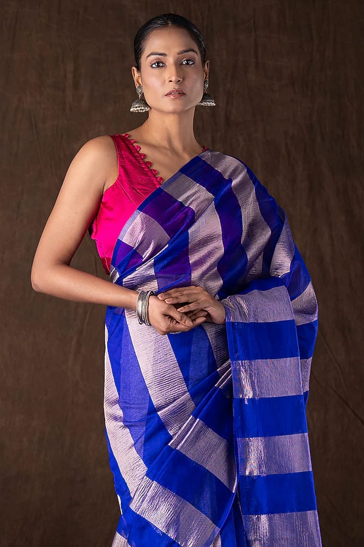 Tissue Crush and Organza Saree