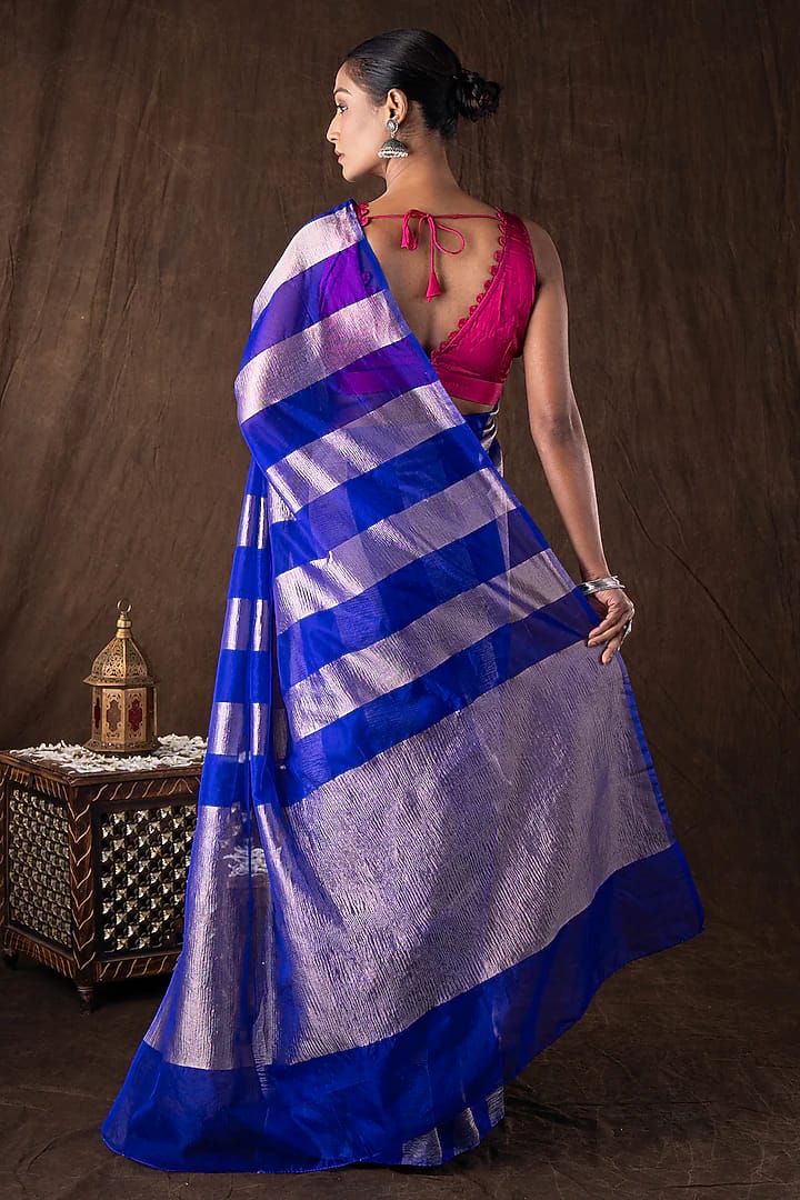 Tissue Crush and Organza Saree