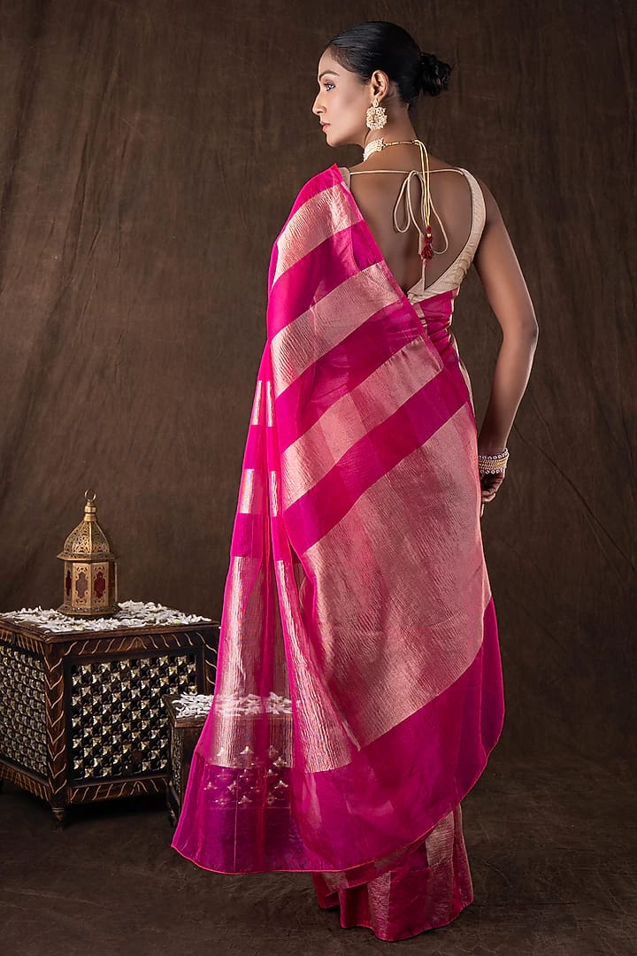 Tissue Crush and Organza Saree