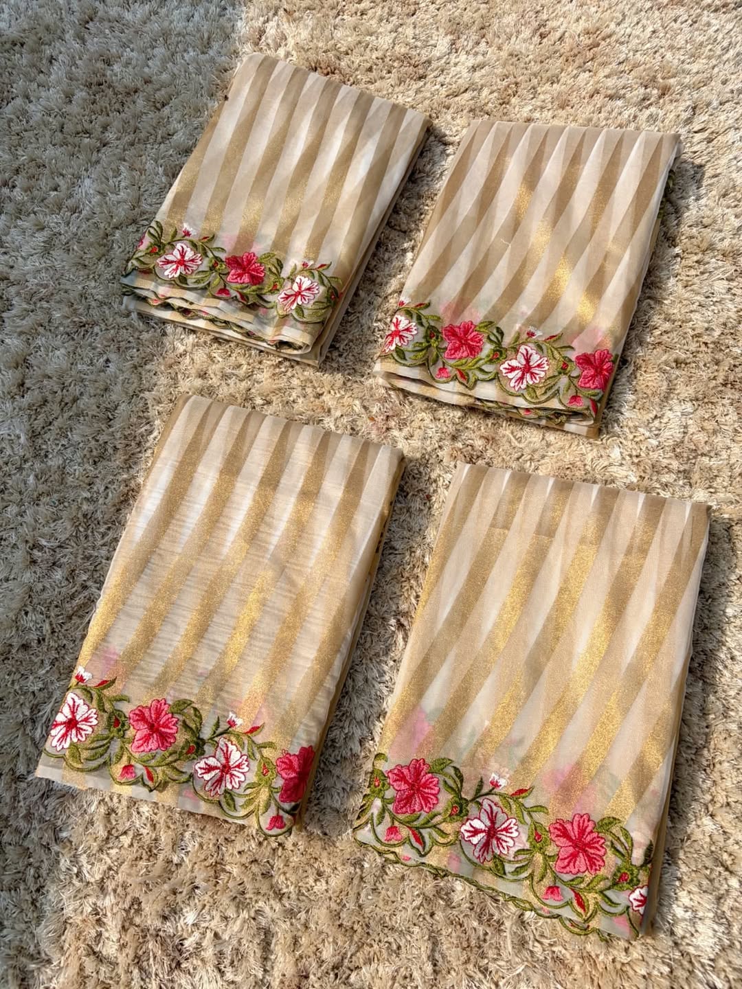 Banarasi Tissue Saree with Embroidery Work