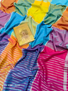 Cotton Check Saree
