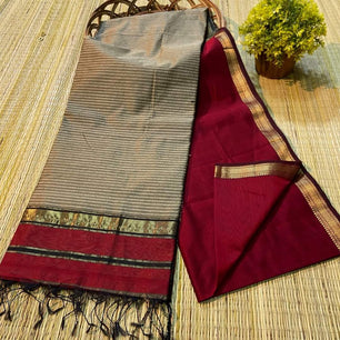 Handloom Maheshwari Soft Silk Cotton Saree