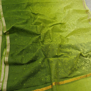 Pure Cotton Kota Saree with Embroidery Work