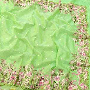 Soft Silk Kota Saree with Embroidery Work