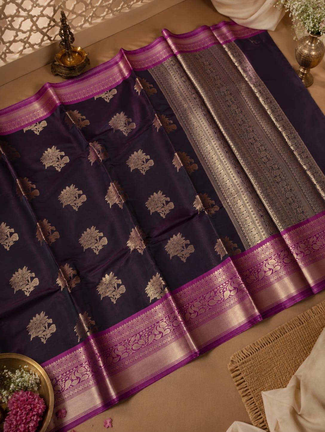 Soft Katan Silk Saree