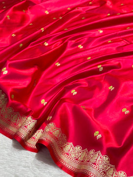Mashru Silk Meenakari Saree