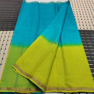 Pure Kota Plain Shaded Dye Work Saree