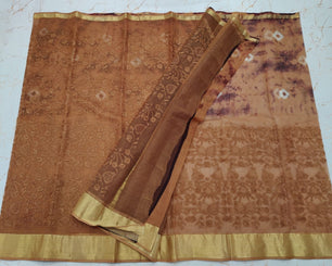 Pure Cotton Kota Doria Saree with Self Embroidery