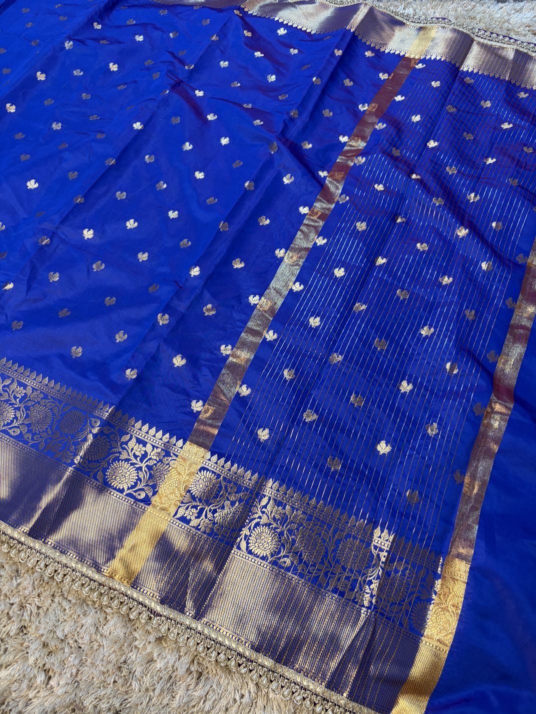 Banarasi Premium Katan Silk Saree with Lace Work