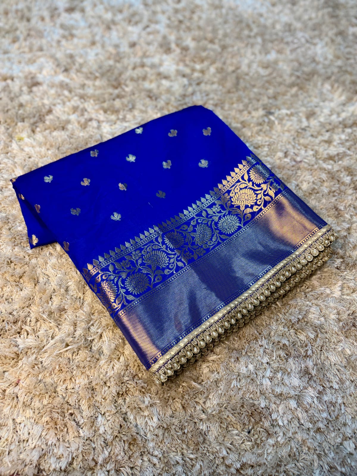 Banarasi Premium Katan Silk Saree with Lace Work