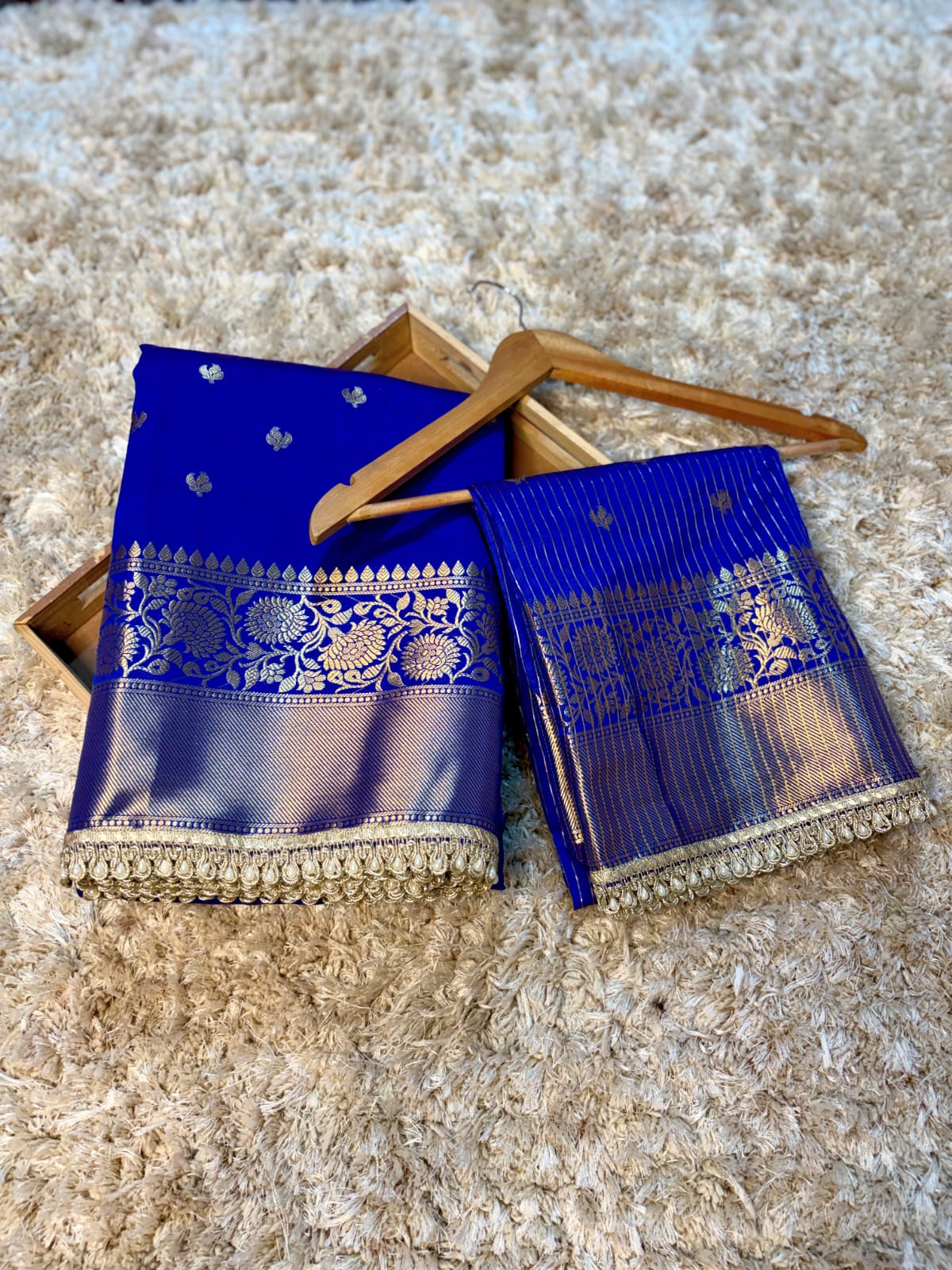 Banarasi Premium Katan Silk Saree with Lace Work
