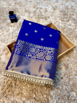 Banarasi Premium Katan Silk Saree with Lace Work