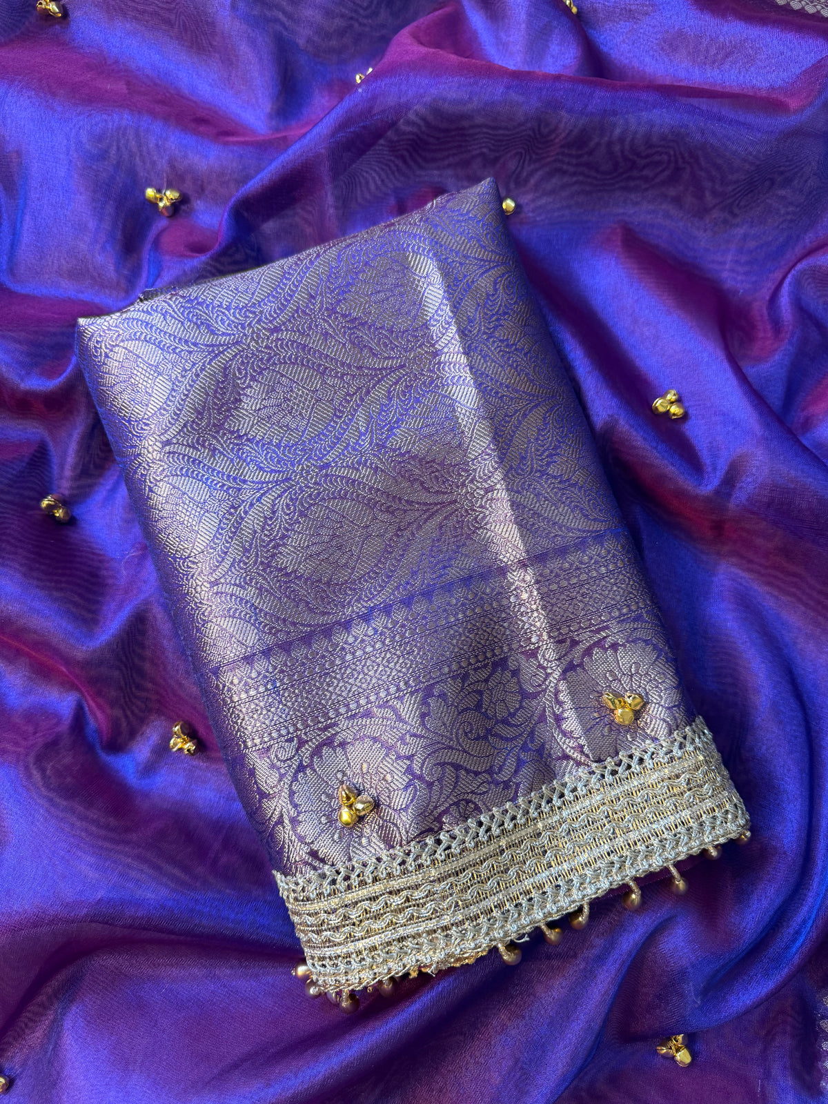 Tissue Ghungru Saree