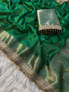 Tissue Ghungru Saree