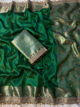 Tissue Ghungru Saree