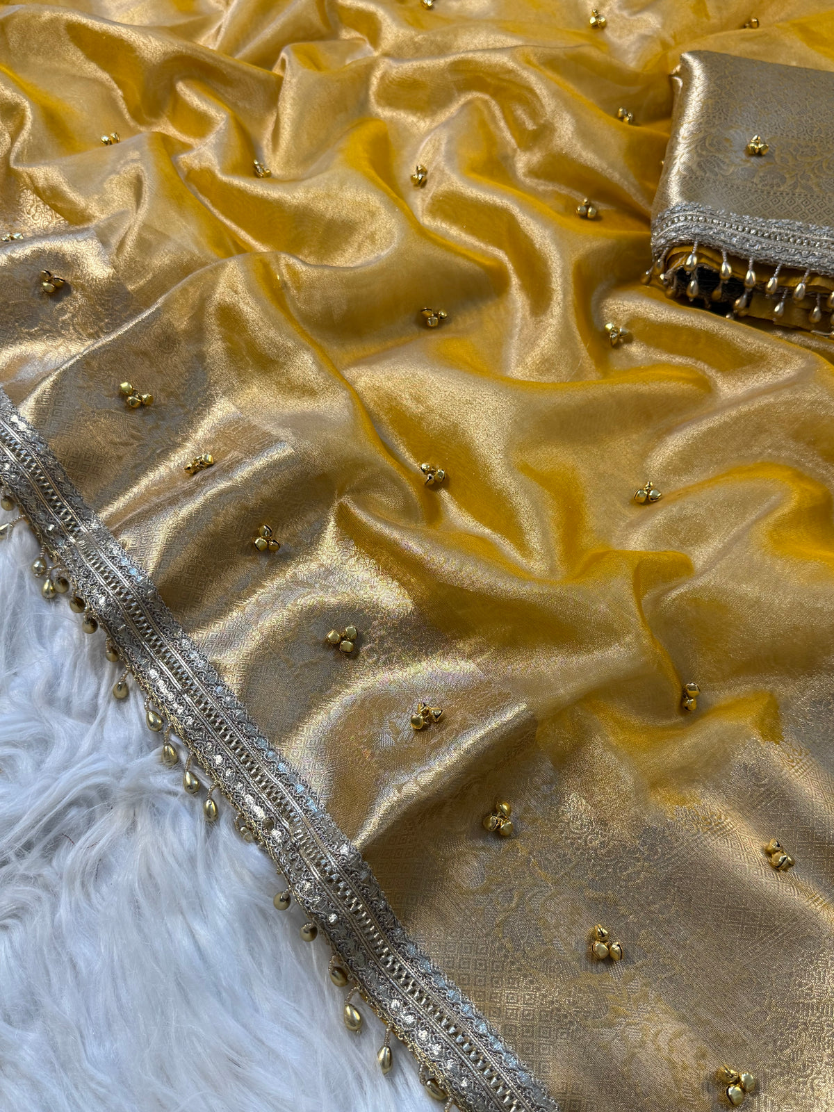 Tissue Ghungru Saree