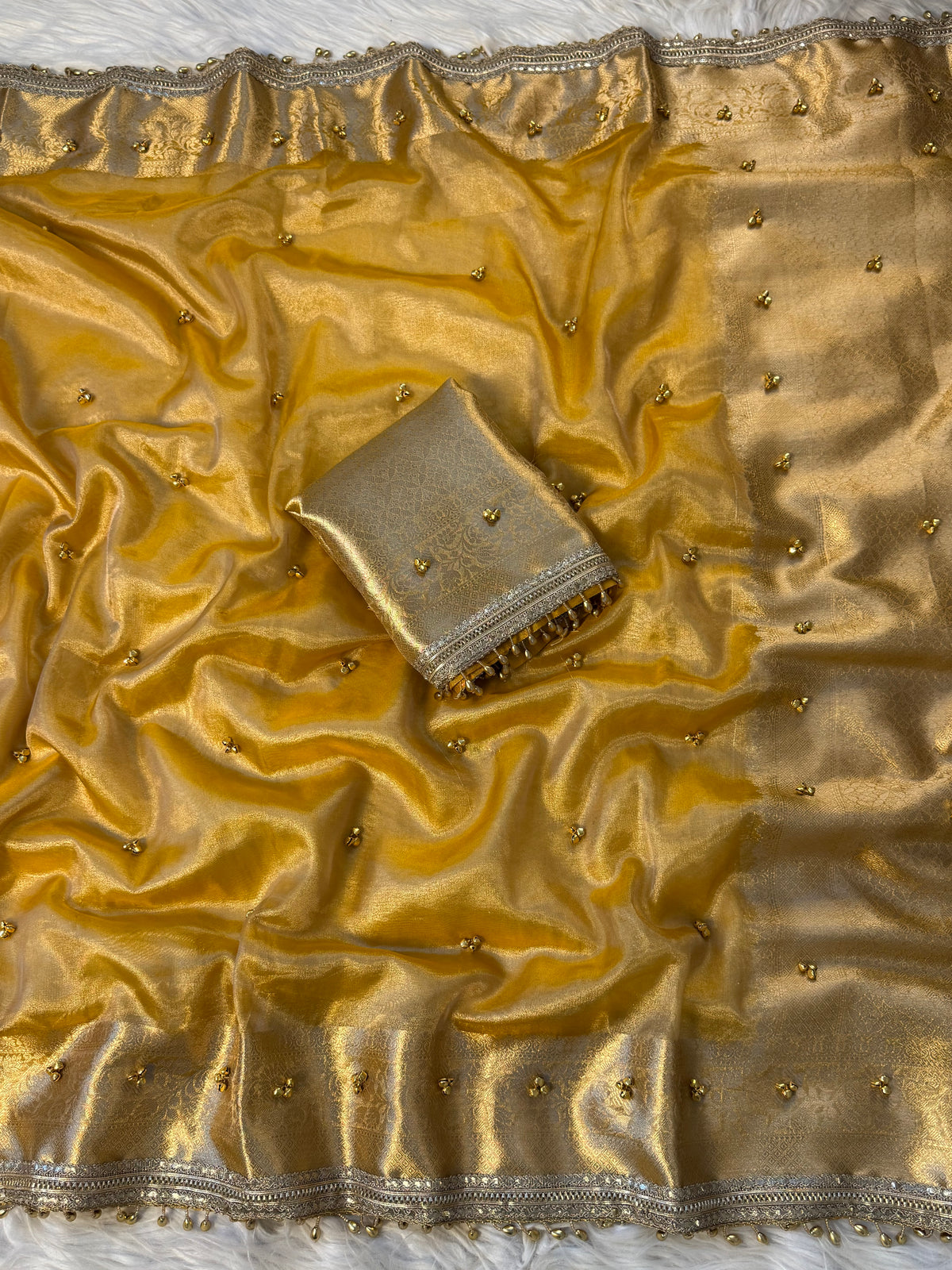 Tissue Ghungru Saree