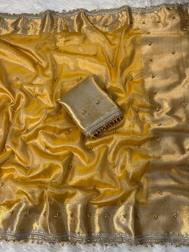 Tissue Ghungru Saree