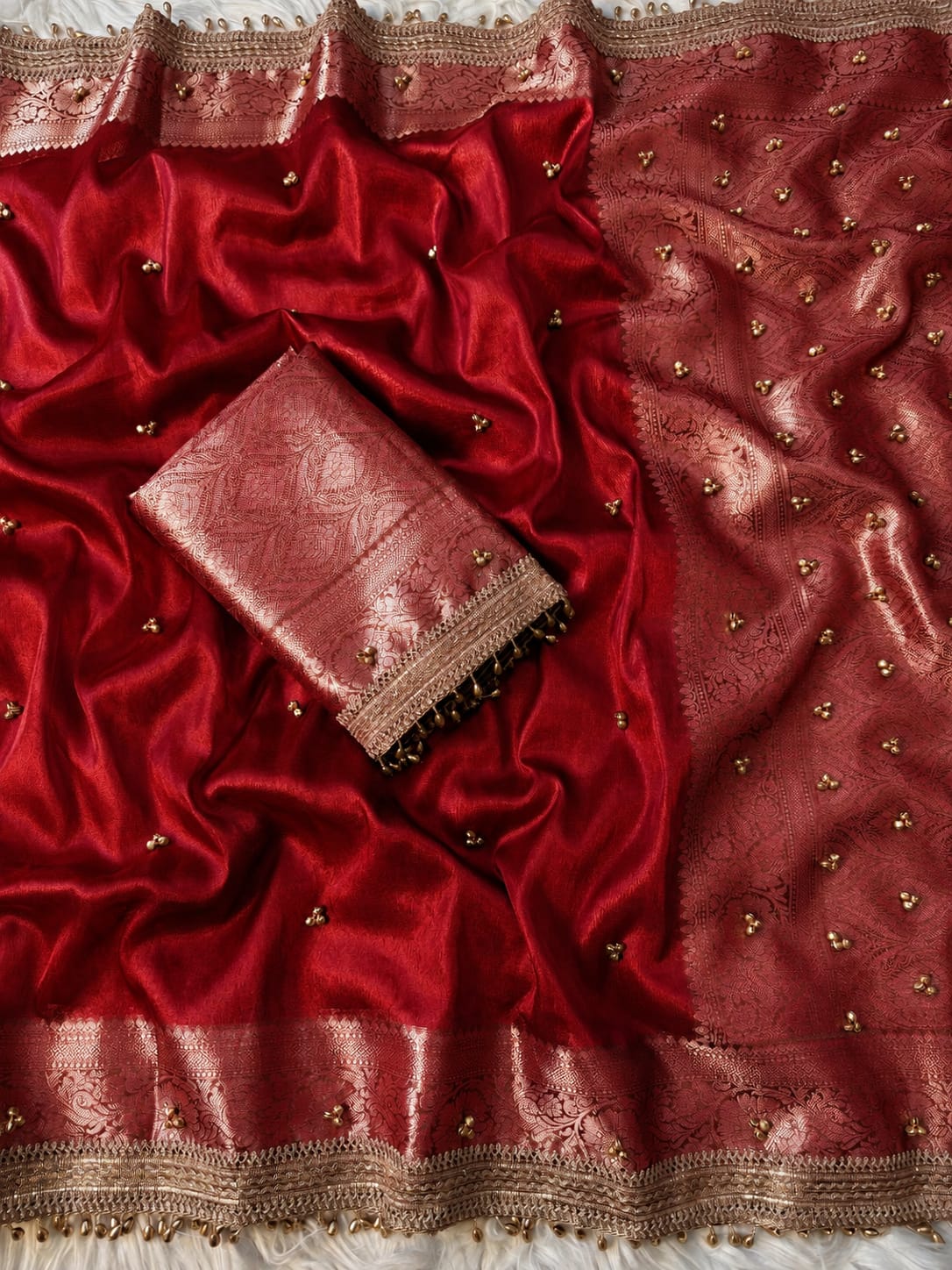 Tissue Ghungru Saree