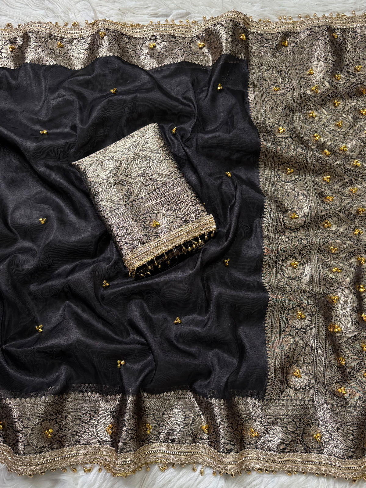 Tissue Ghungru Saree
