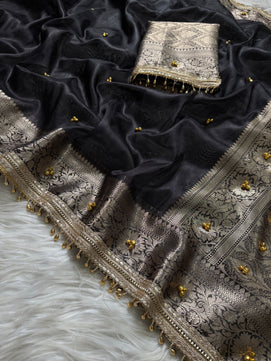 Tissue Ghungru Saree