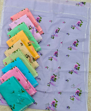 Cotton Kota Saree with Embroidery Work