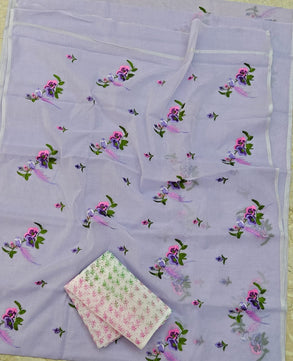 Cotton Kota Saree with Embroidery Work