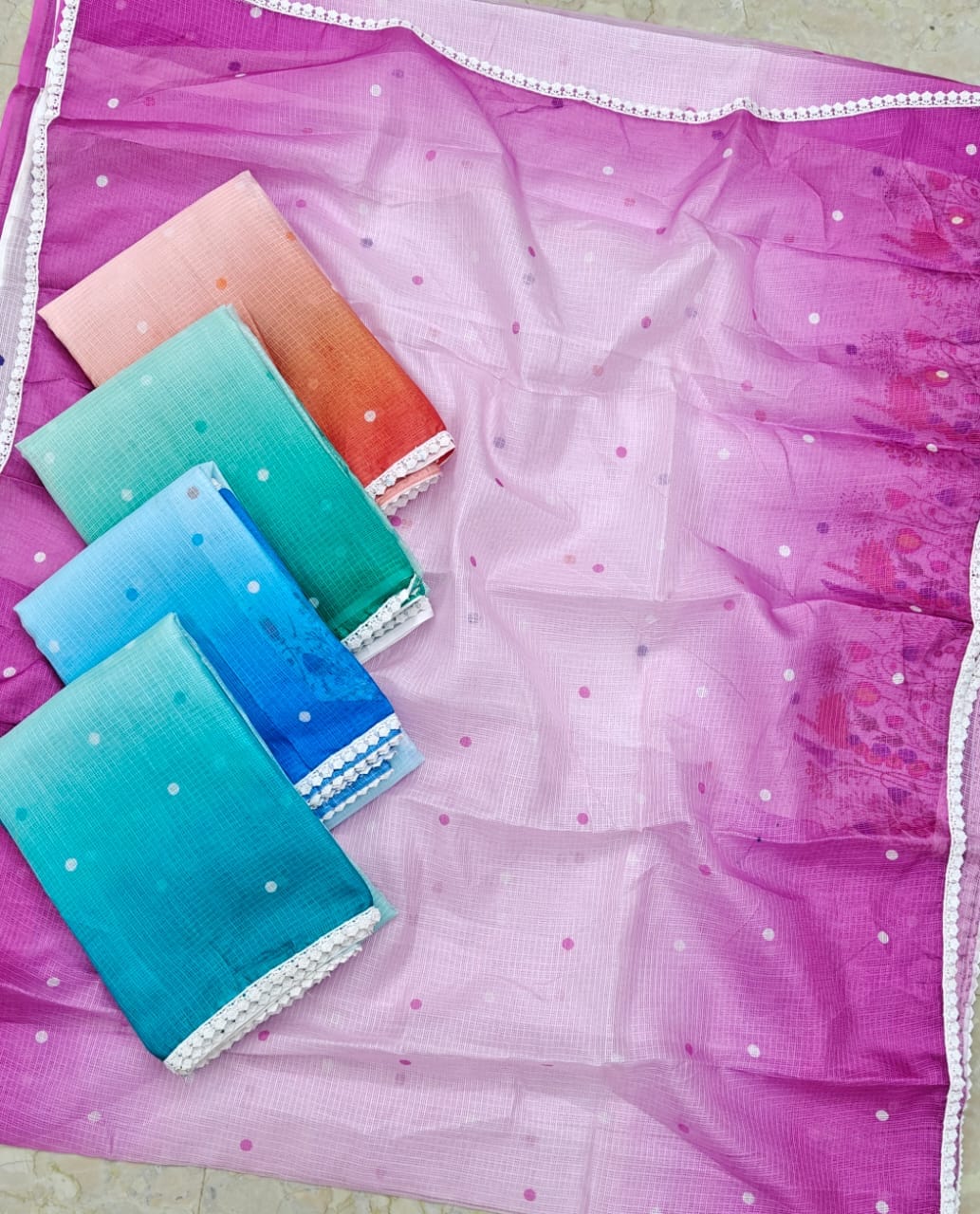 Semi Silk Kota Printed Saree