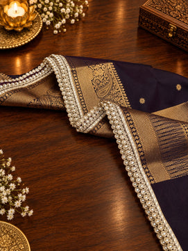 Exclusive Banarasi Soft Silk Zari Weaving Saree