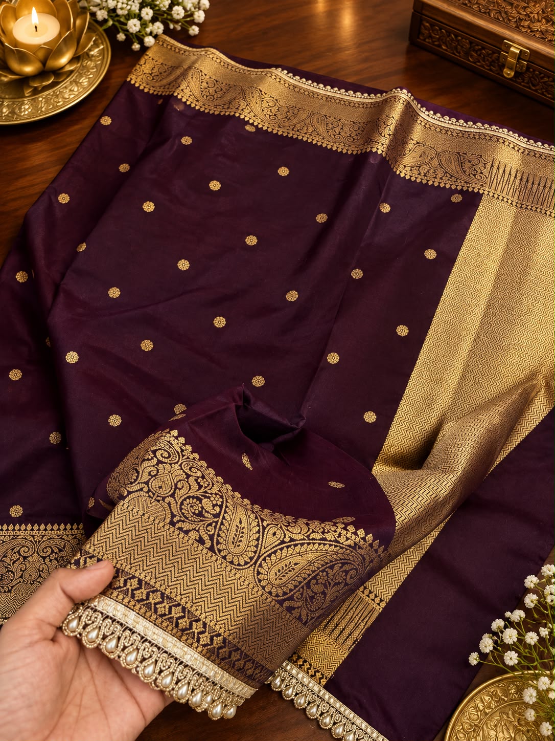 Exclusive Banarasi Soft Silk Zari Weaving Saree