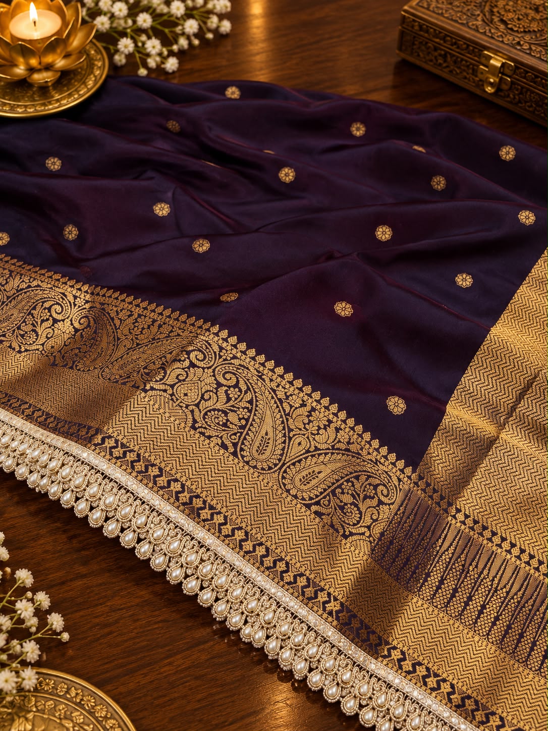 Exclusive Banarasi Soft Silk Zari Weaving Saree
