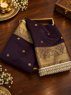 Exclusive Banarasi Soft Silk Zari Weaving Saree