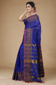 Handloom Pata Copper Zari Saree