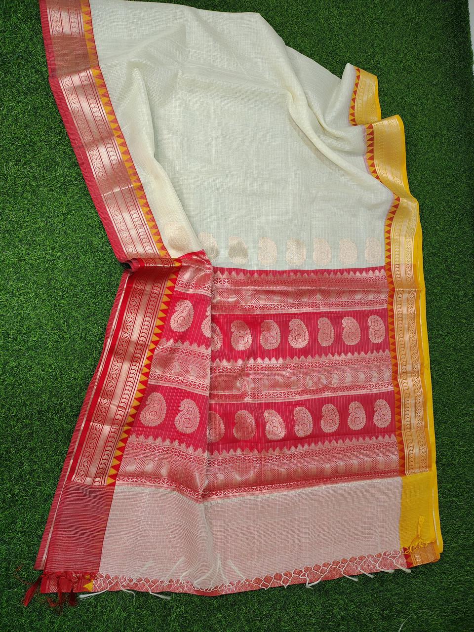 Exclusive Banarasi Kota Check Silk Saree