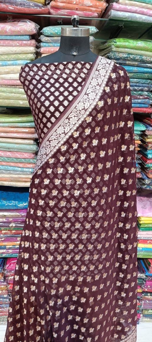 Banarasi Pure Viscose Georgette Saree