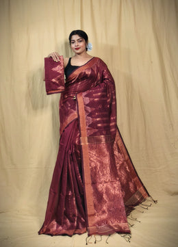Cotton Silk Jamdani Saree