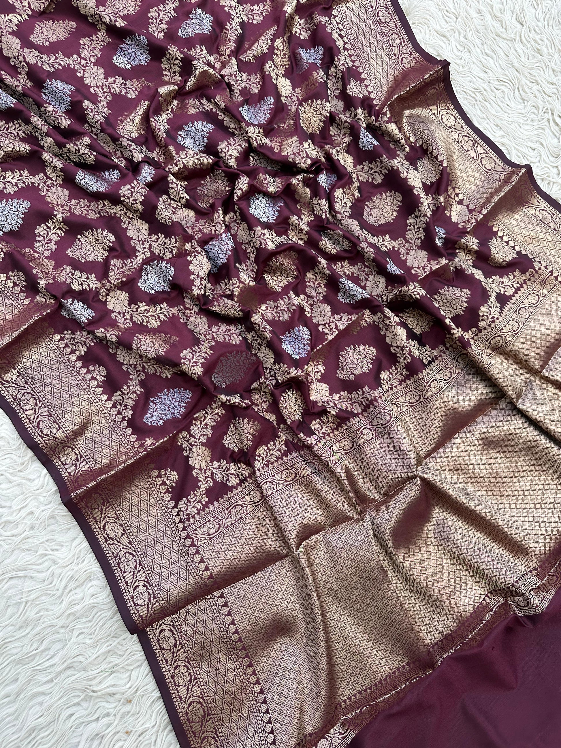 Classic Banarasi Katan Silk Saree with Rich Zari Weave