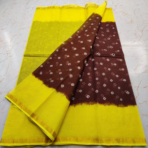 Pure Cotton Kota Doria Hand-Dyed Saree