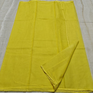 Kota Doria Saree with Crochet Lace