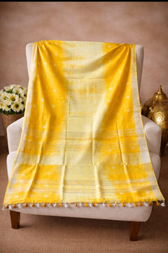 Premium Cotton Slub Shibori Saree
