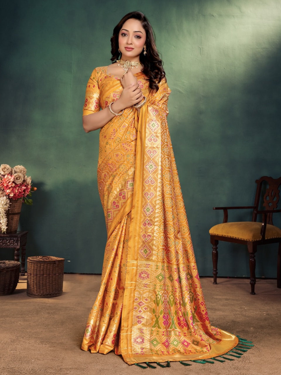 Banarasi Semi Katan Silk Saree