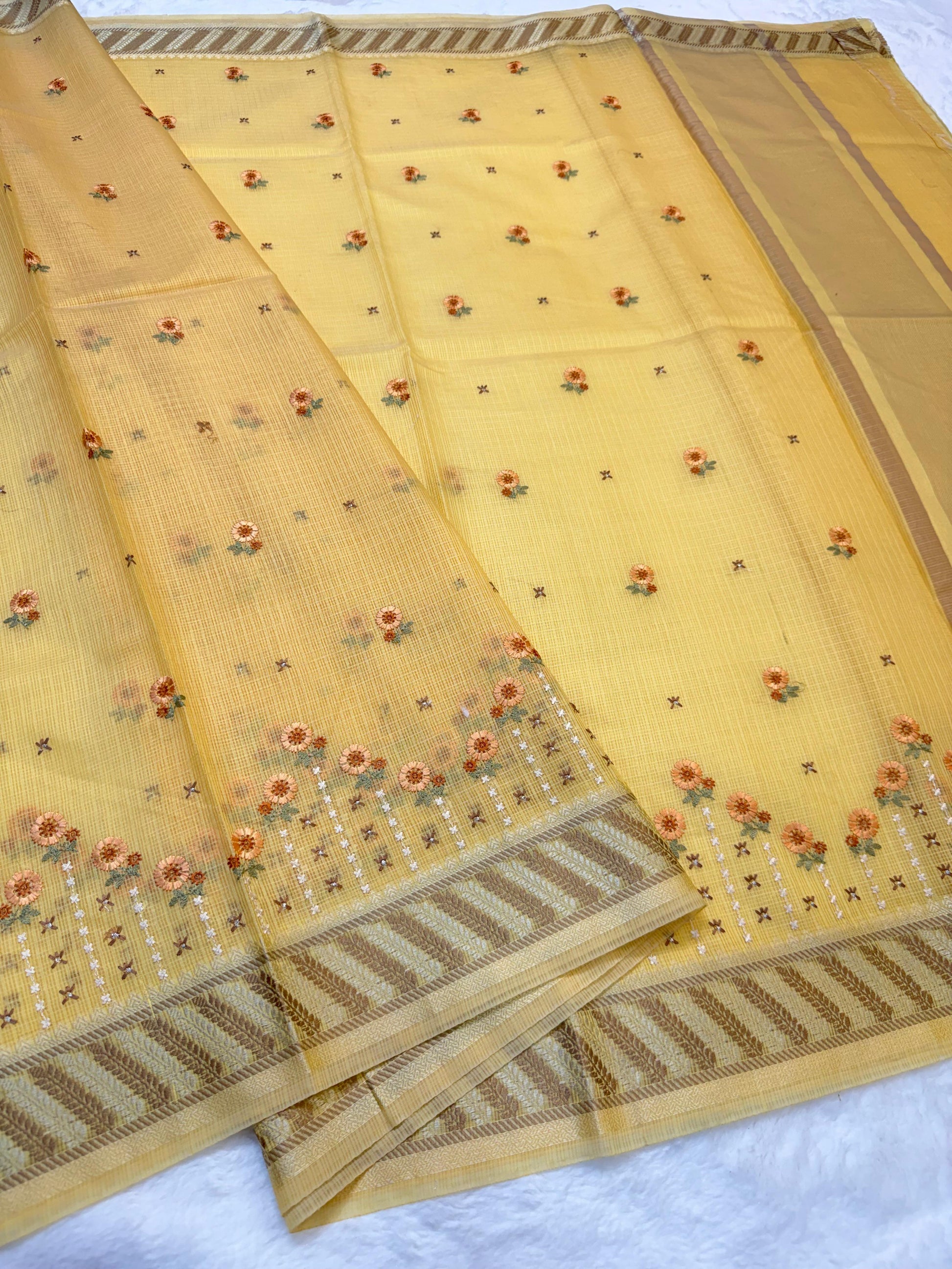 Kota Saree with Embroidery Work