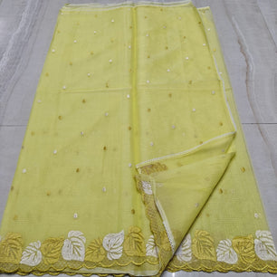 Cotton Kota Embroidery Work Saree