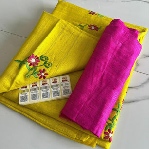 Tussar Ghicha Silk Saree