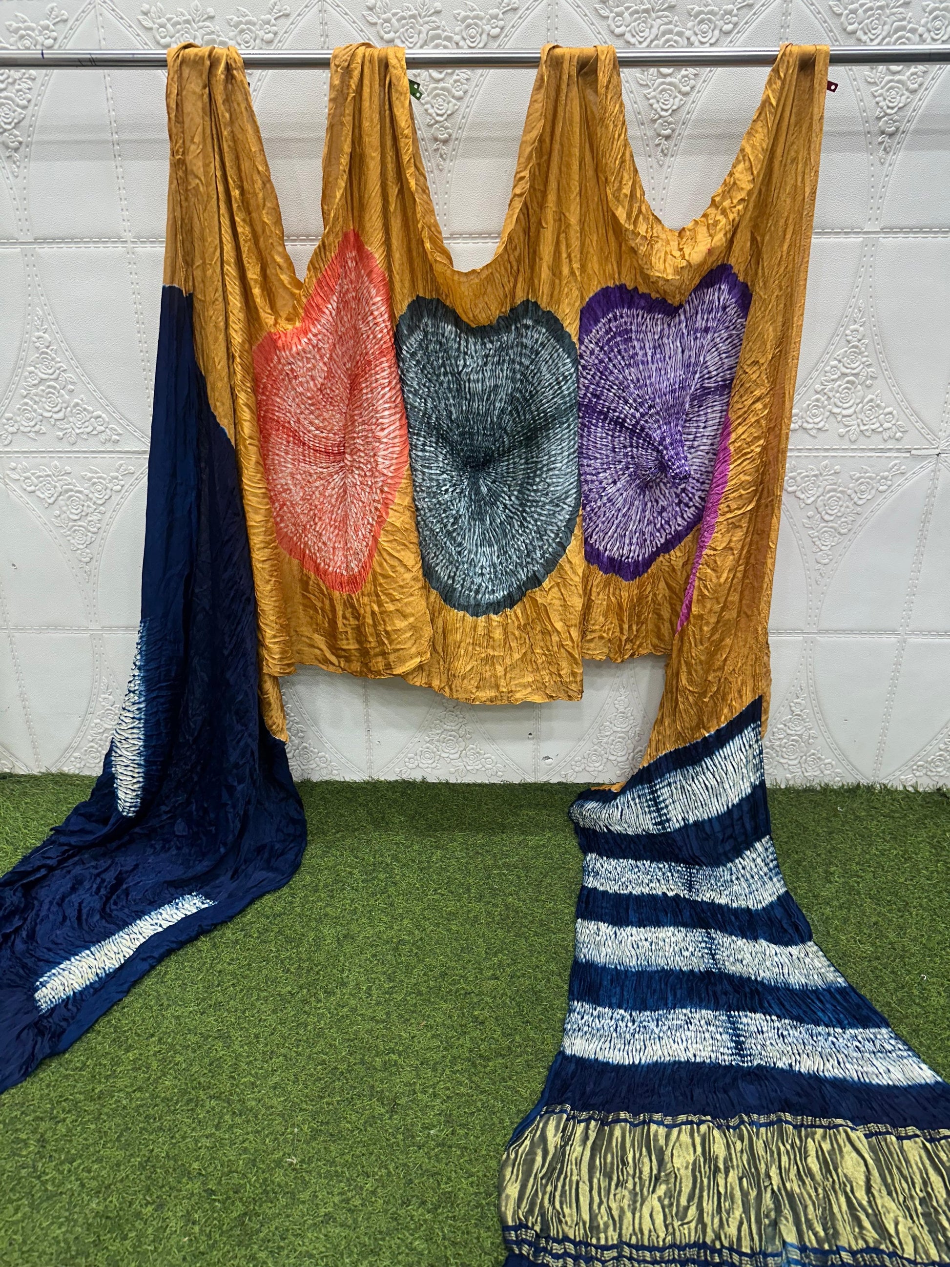 Hand Shibori Modal Silk Saree