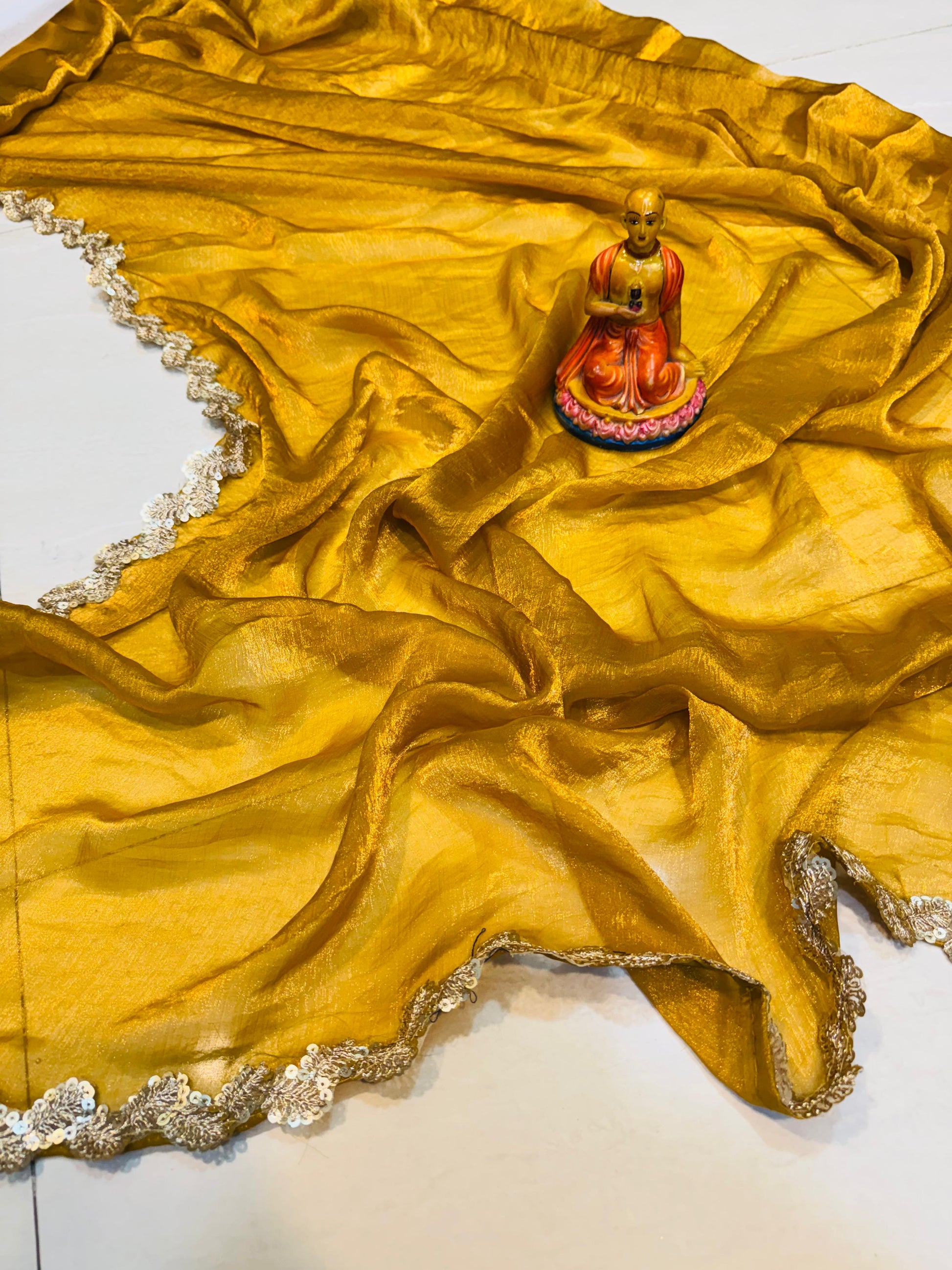 New Exclusive Tissue Saree with Soft Glossy Finish