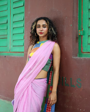 Mulmul Cotton Saree- Mixmatch Box Design